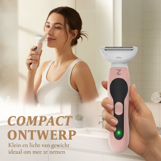Ladyshave voor Vrouwen - 5 in 1 Scheerapparaat - Bikinilijn - Oksels - Benen - Gezichtshaar - Neustrimmer - Zeri