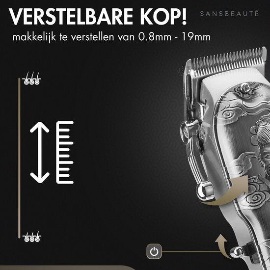 Professionele Draadloze 4-in-1 Tondeuse - Tondeuse Mannen Hoofdhaar - Cheveux Haar - Haartrimmer - Kapper Haar Machine - Haartondeuse - Trimmer Baard - Barber Hair Clipper - Kapper Buddha Trimmer - Kappersset