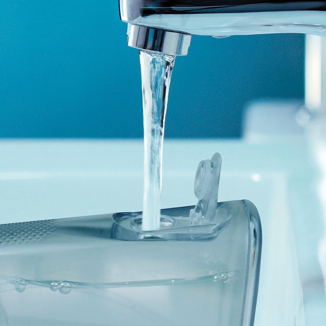 CorpCare MiracleSmile elektrische monddouche - H-vormige floskop - Draadloos ontwerp - Handige watertank