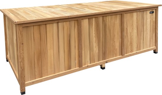 AXI Milo houten Opbergbox L Bruin - Kussenbox met bodem - 800 Liter - 200x80x80 cm – Gecarboniseerd Hemlock hout - Opbergbox Tuin