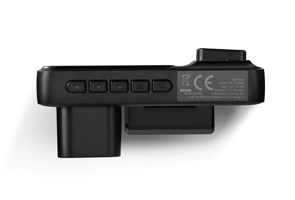 Vlectro Dashcam - Voor-/Achter-/Binnencamera - 1080P - Bewegingsdetectie - Compact