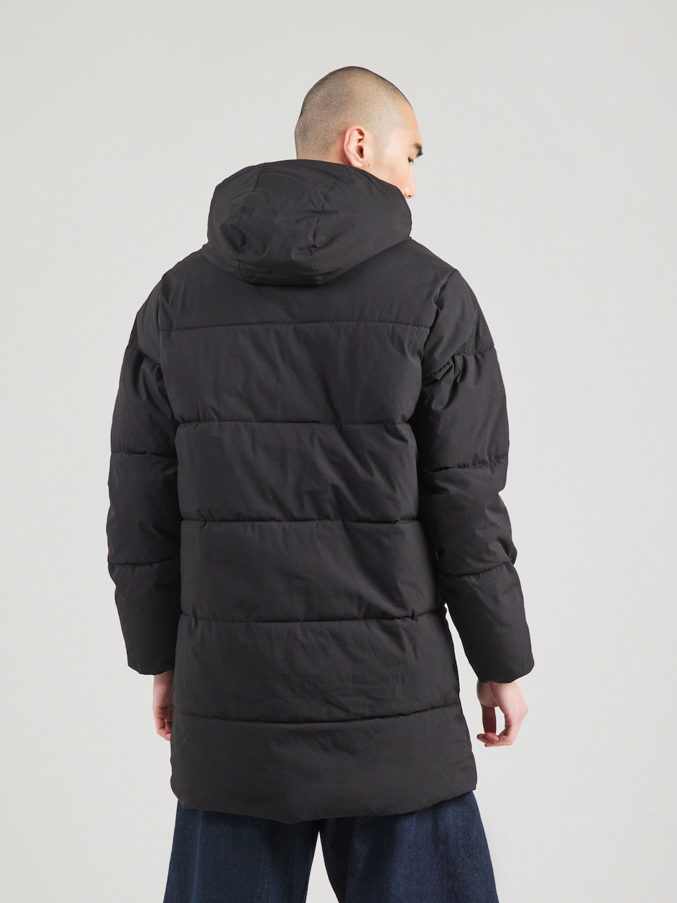 Jack & Jones Brady lange donsjas heren – zwart – maat L