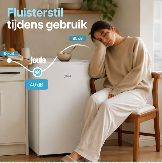 Joula Tafelmodel Vriezer - Vrijstaand Mini / Klein - 60 liter - 3 Vrieslades - Wit