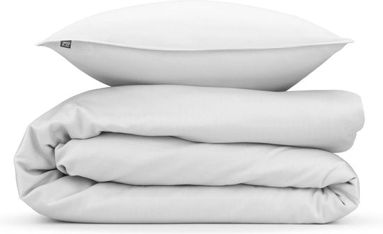 ZoHome Satinado Dekbedovertrek - Tweepersoons - 200x200/220 cm - Wit