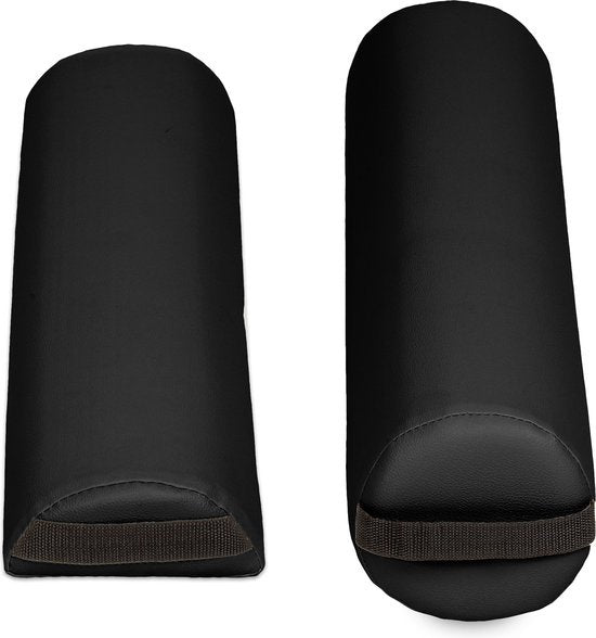 tectake - massagekussens - set steunrollen - kleur zwart – 404370