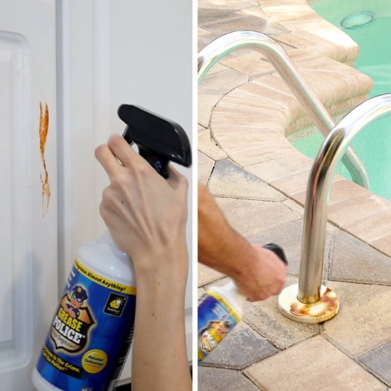 Grease Police incl. Microvezeldoek | Krachtige reiniger tegen vet en vuil | Allesreiniger en Ontvetter voor keuken, badkamer en tuin