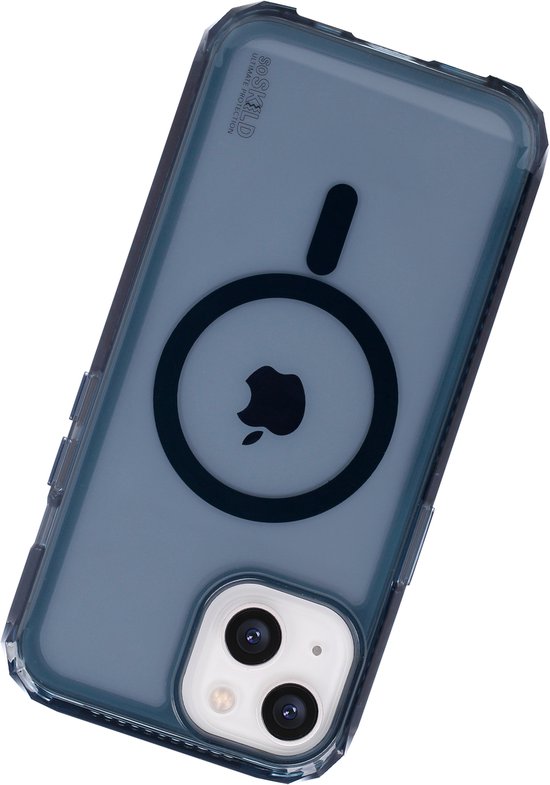 SoSkild Hoesje  iPhone 15 Plus - MagSafe - Defend Heavy Impact Case - Doorzichtig Magnetisch Magsafe Hoesje - Smokey Grey