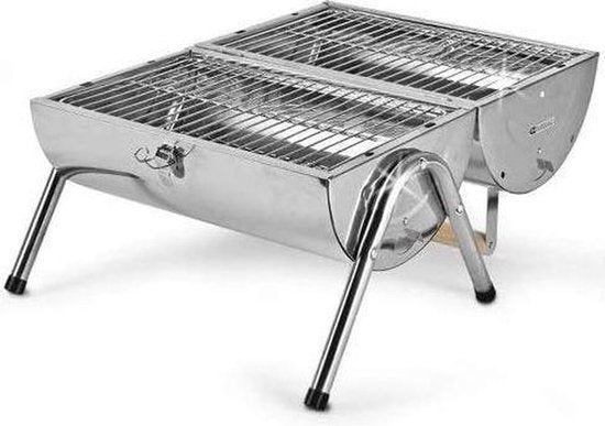 BBQ Collection draagbare houtskoolbarbecue - uitklapbaar - 42x29,5x37cm