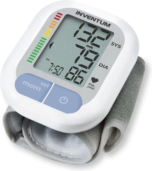 Inventum BDP421 - Bloeddrukmeter pols - Hartslagmeter - Manchet 13,5 tot 21,5 cm - Volautomatisch - Onregelmatige Hartslag - Inclusief batterijen