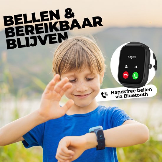 Denver Smartwatch Kinderen - Bellen/SMS/Whatsapp - Voor Android & iOS - Stappenteller - Slaapactiviteit - Hartslag, Bloeddrukmeter, Sportmodus - SWK120B