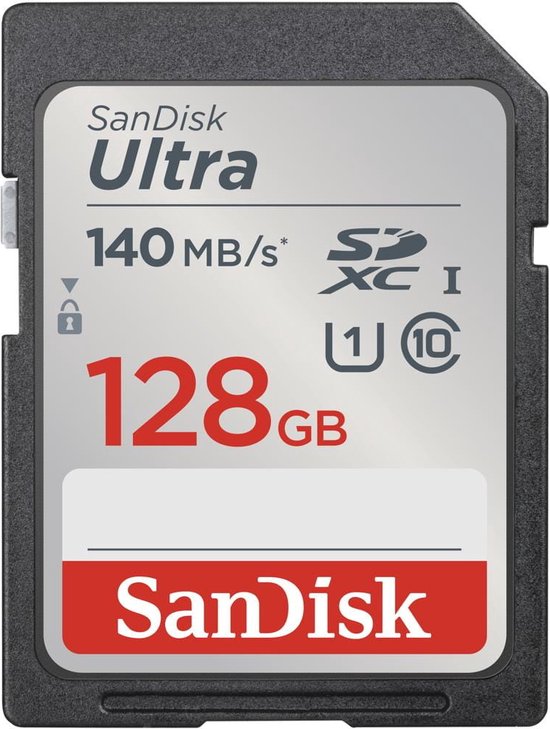 SANDISK Ultra SDXC - Geheugenkaart - 128 GB