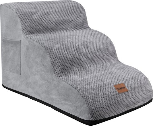 Pawesome - Hondentrapje voor honden - Hondentrap - Honden opstapje - 3 treden - 40 x 60 x 40 - extra stevig en comfortabel - 30D materiaal