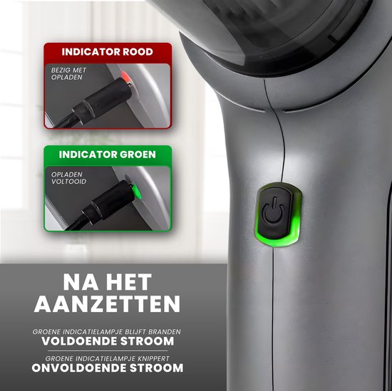 HomeShift® Auto Stofzuiger Draadloos V2 PRO - Kruimelzuiger - Handstofzuiger - Kleine Stofzuiger - Draadloze stofzuiger - Air Duster - Nat & Droog - Metallic