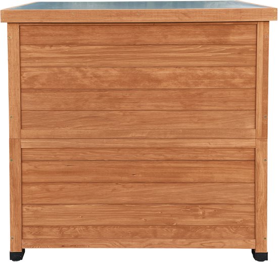 AXI Felix houten opbergkast – Tuinkast van FSC Hout - Magnetisch sluitsysteem - Verstelbare poten - 80x45x93cm - Coffee Bruin