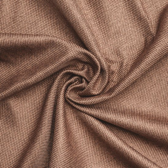 Larson - Luxe Geweven Blackout Gordijn - Haken - Chocolade Bruin - 150 x 250 cm – Verduisterend & kant en klaar