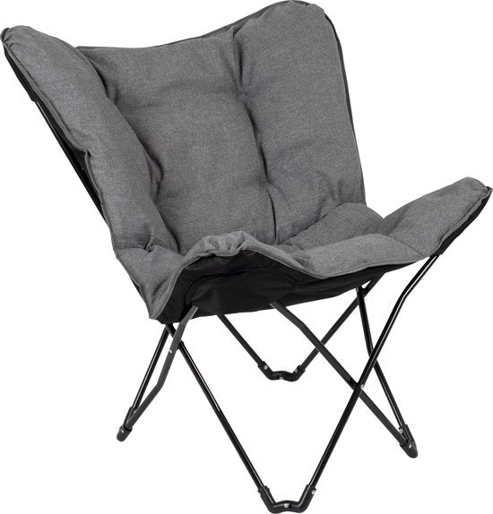 Bo-Camp - Urban Outdoor - Vlinderstoel - Redbrigde - L - Oxford polyester - Grijs