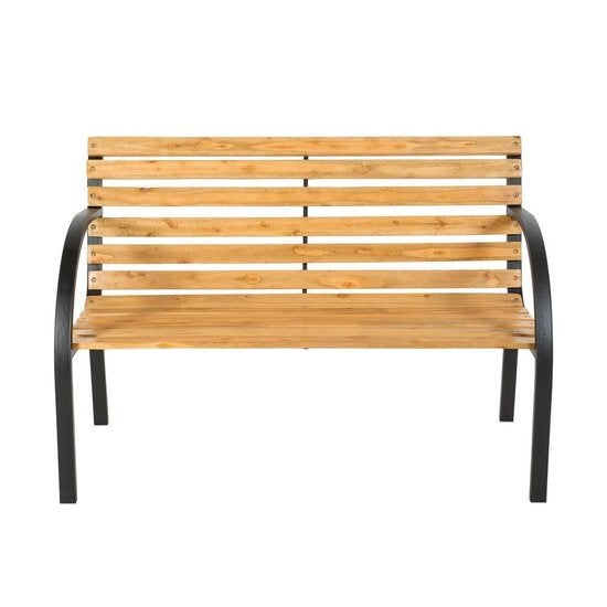 tectake - Tuinbank Zitbank Houten bankje - dennehout - 119,5 cm lang - 401425