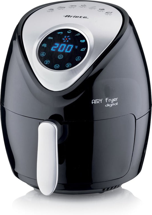 Ariete 4616/00 Enkel 3,5 l Vrijstaand 1300 W Heteluchtfriteuse Zwart, Zilver