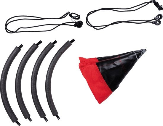 Nestschommel - 110cm - tot 150 KG - Zwart/Rood