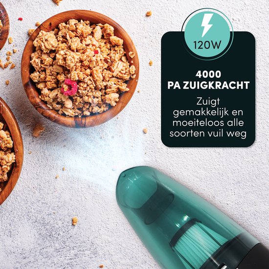 STAUS&BACH Supernova - Kruimelzuiger - Lichtgewicht - snoerloos - Zwart