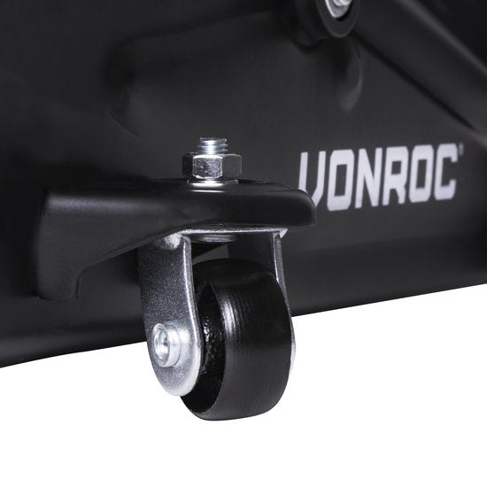 VONROC Autokrik – Garagekrik – 2 ton – Max. 33 cm. – Incl. lange hef hendel