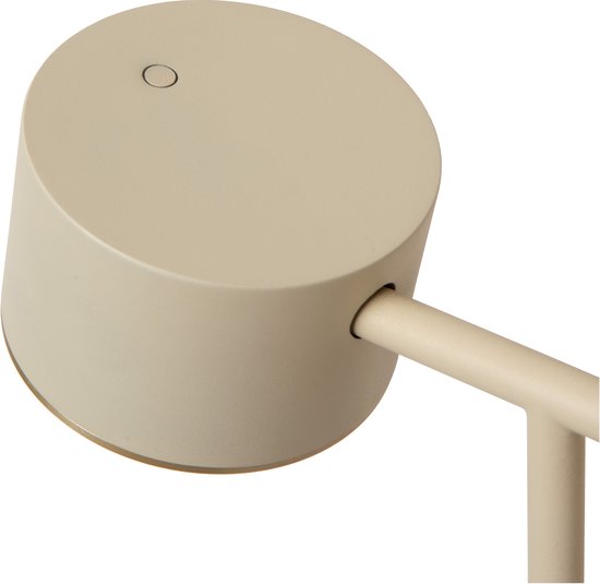 Lucide GIAN - Vloerlamp - LED Dimbaar - 1x9W 2700K - Taupe