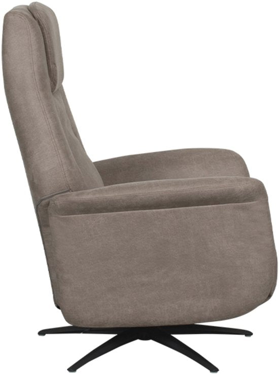 LABEL51 Stockholm Fauteuil - Bruin - Stof - One Size - - - Draaibaar - Met Armleuning