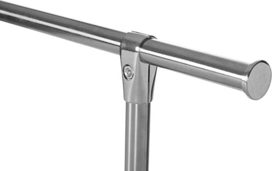 Perel Kledingrek op wieltjes, 1 stang, 120 x 50 x 120 cm, max. last 75 kg, metaal
