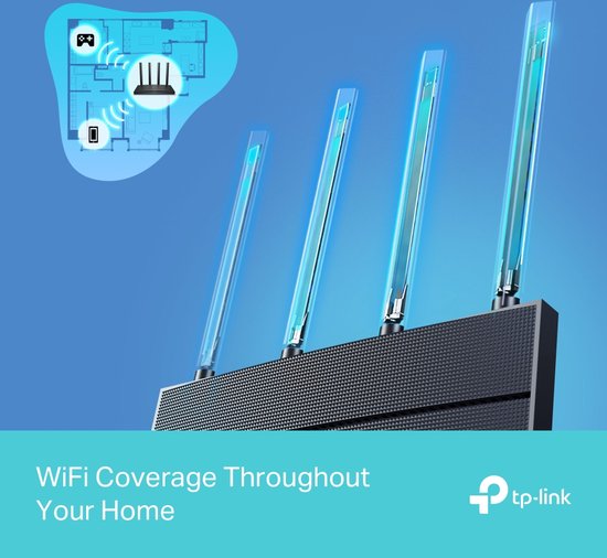 TP-Link Archer AX12 - Router - Dual Band - Wi-Fi 6 - 1500 Mbps