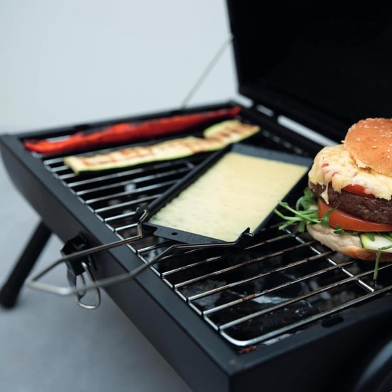 Boska Cheese Barbeclette® - voor BBQ - Kaaspannetje met Spatel - Zwart - 175x85 mm