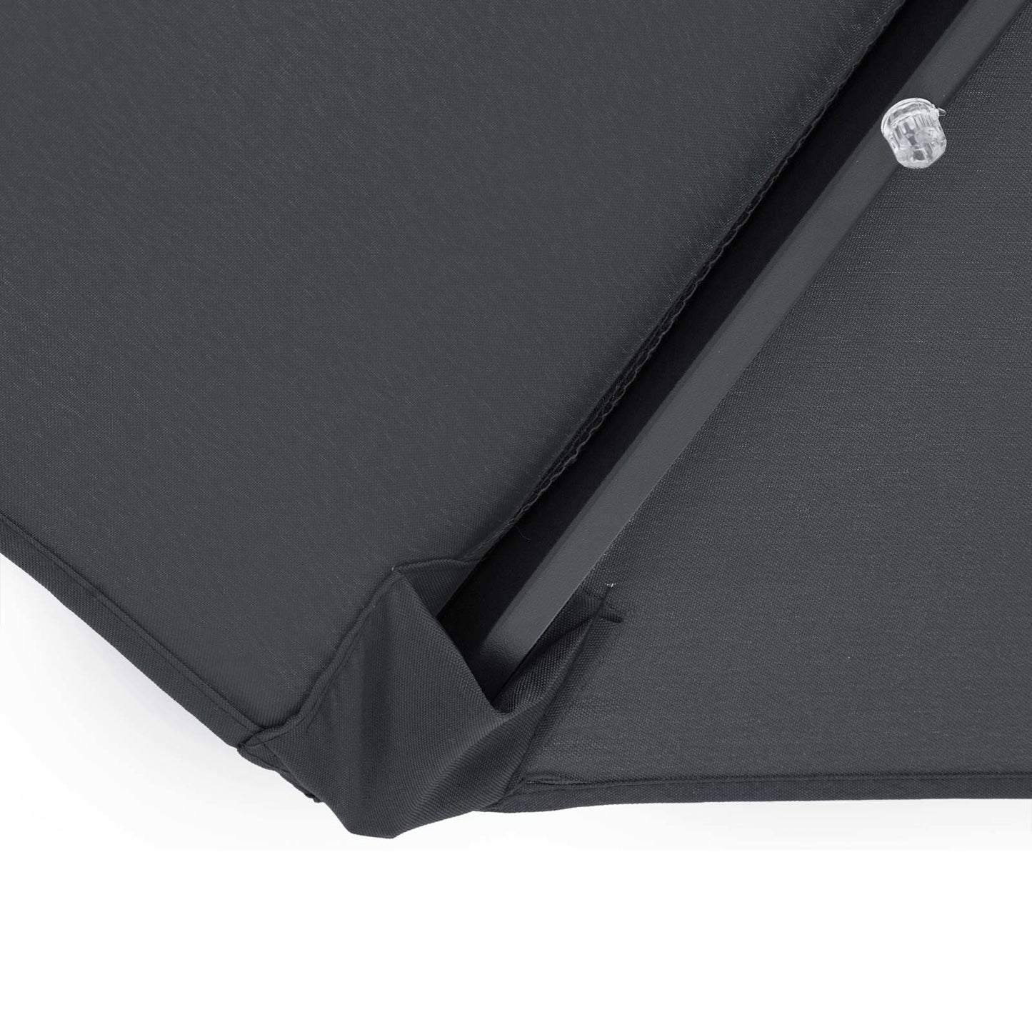Kingsleeve Parasol - LED-verlichting 300 cm Solar - Antraciet
