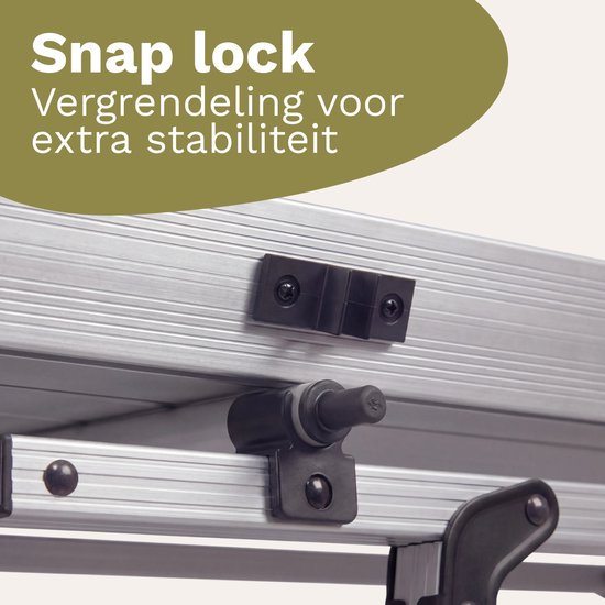 TRVLMORE Campingtafel Verstelbaar - 90x52x71cm - Inklapbare Tafel met Aluminium Frame - Lichtgewicht - Kampeertafel - Klaptafel - Zilver