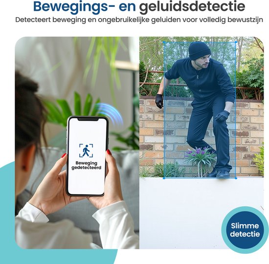 Gologi Solar Premium Beveiligingscamera voor buiten - 10.400 mAh - 2.5K - Nightvision - Bewegingsdetectie - Bewakingscamera - Zonnepaneel - Draadloos - USB-C - WiFi en App - Zwart