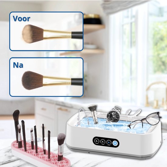 Ultrasoon Reiniger - 650ml - Reinigingsapparaat voor Brillen - Sieradenreiniger - Horloge - Zeri