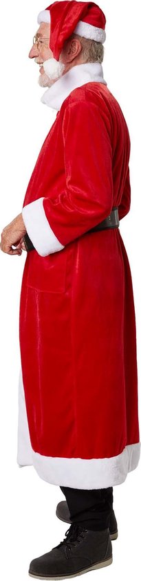 Dressforfun Mantel kerstman klassiek XXL - verkleedkleding kostuum halloween verkleden feestkleding carnavalskleding carnaval feestkledij partykleding - 303467