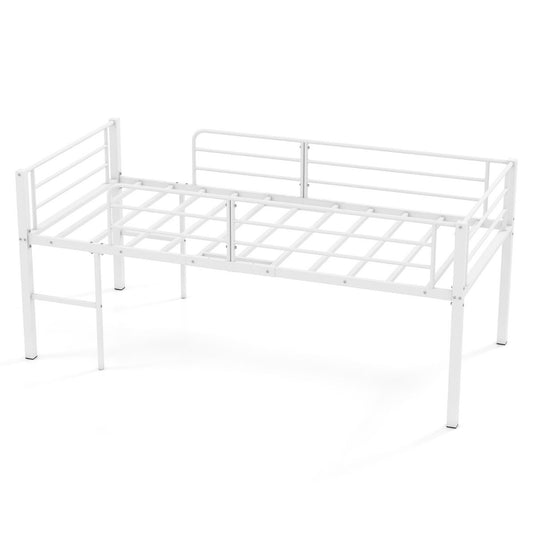Coast Hoogslaperbed met lattenbodem - ruimtebesparend stapelbed - metalen frame - zwart