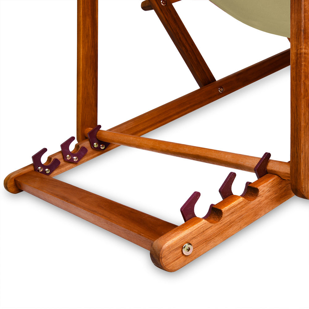 Casaria Ligstoel Acaciahout – Opvouwbaar tot 160kg – Beige