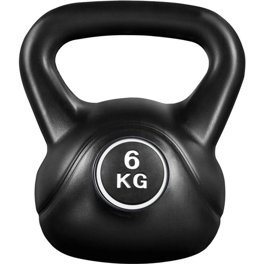 Yaheetech Kettlebell 6 kg – Zwart – 22,5 × 19,5 × 26 cm