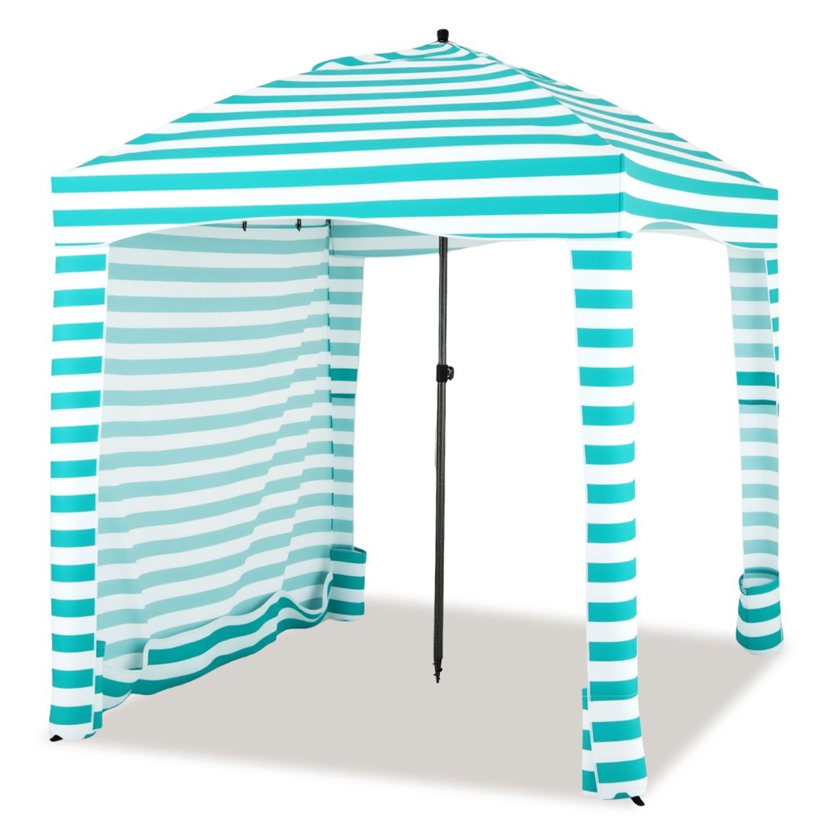 coast Strandtent — Opvouwbaar 183 x 183 x 215–240 cm Groen/Wit