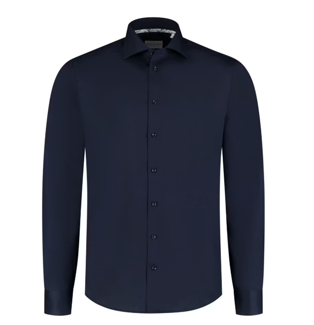Boston brothers Navy business shirt - Maat L