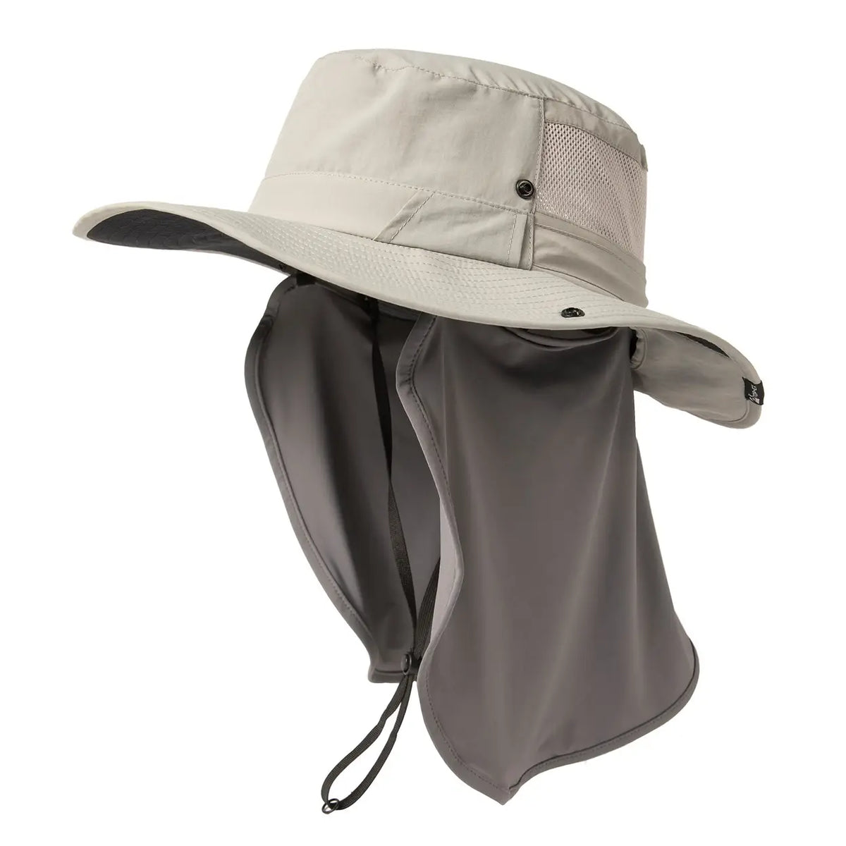 Top-Ex Zonnehoed met Nekflap - UPF 50+ - M/L 57–59 cm - Grijs