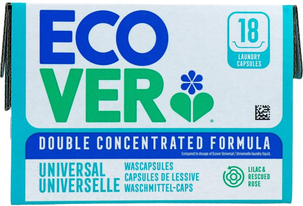 Ecover Wascapsules Universal Lilac & Rescued Rose - 18 Wasbeurten