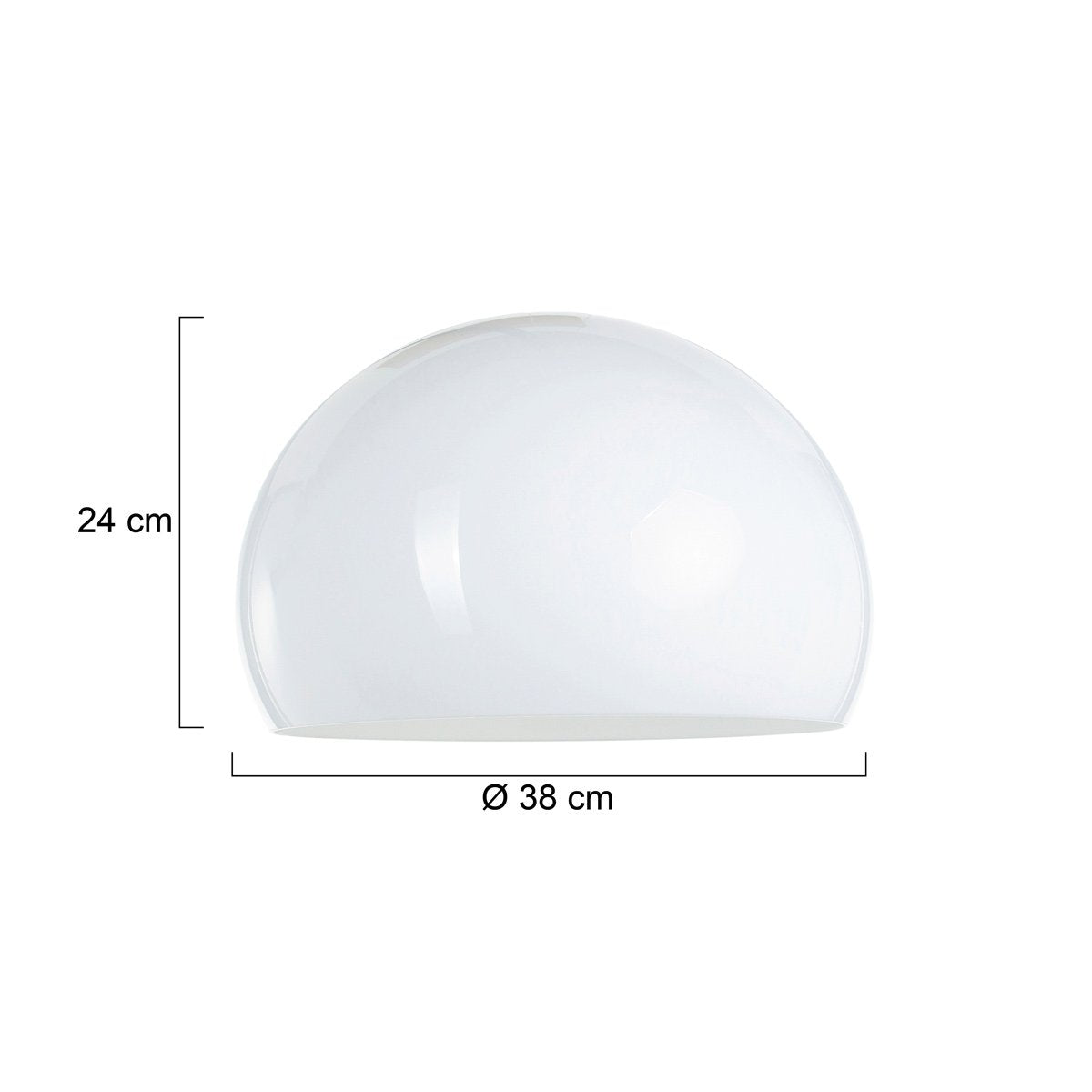 Steinhauer - Lampenkap - Rond 38 cm - Kunststof - Wit