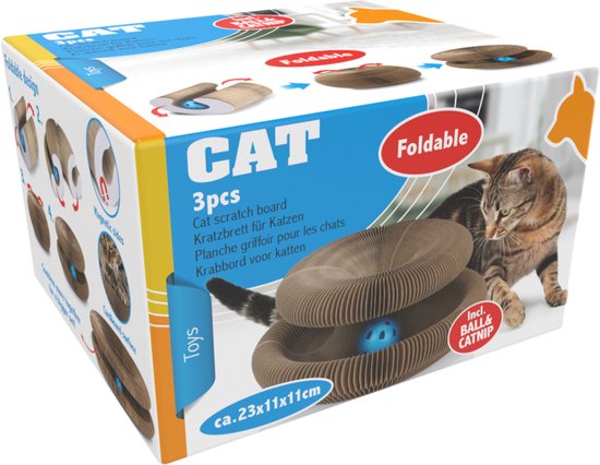 maxxpro Kattenspeelgoed - Krabkarton - Catnip - Speelbal