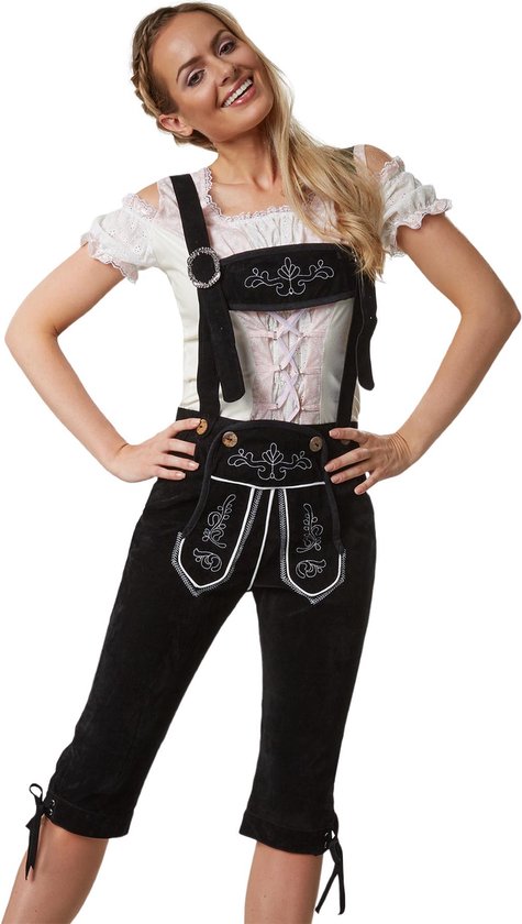 Dressforfun Lederhose Tegernsee XL - verkleedkleding kostuum halloween verkleden feestkleding carnavalskleding carnaval feestkledij partykleding - 302818