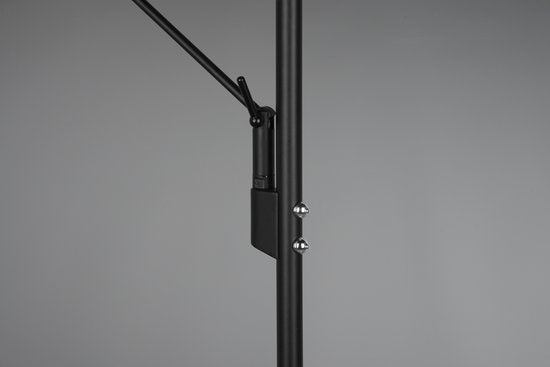 Trio leuchten Brantford - LED Vloerlamp - 36.5W - Aanpasbare Kleur - Dimbaar - Rond - Zwart - Aluminium