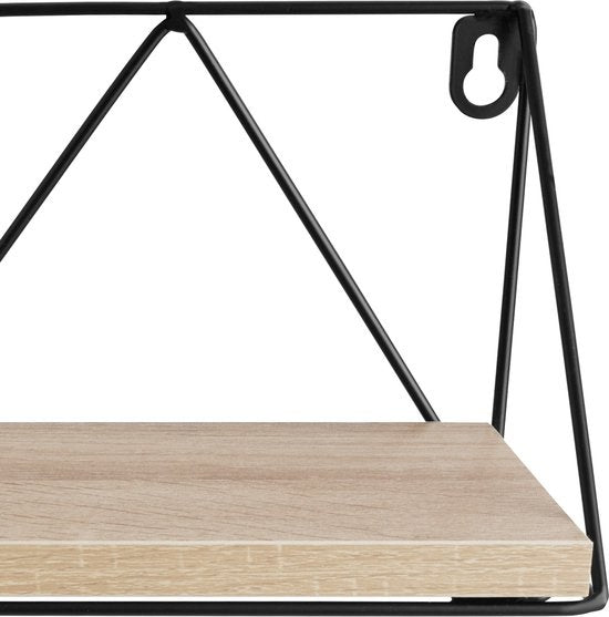 tectake® - 2 Wandplanken Rockport industrieel lichtbruin - 404432