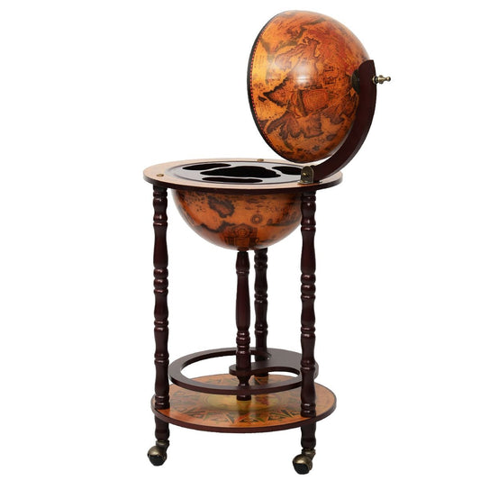 Coast - Wijnrek - Globebar - Wijnbar - Wereldbol bar - ⌀ 45 cm - Bruin
