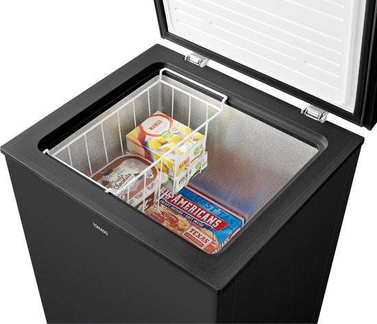 Tomado TCF0991B - Vrieskist - 99 liter - Supervriezen - Digitaal thermostaat - Low Frost - Energielabel E - Zwart