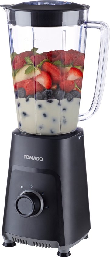 Tomado TTB1001B - Blender - 1 liter - 2 snelheden - 300W - Pulsestand - Zwart